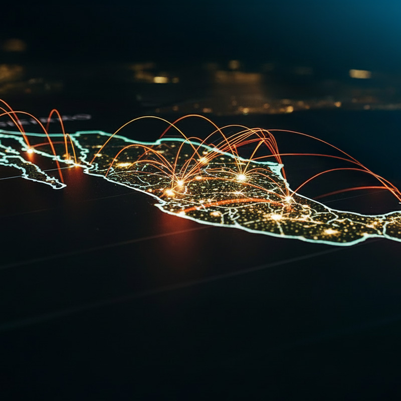 National Distribution Routes Map